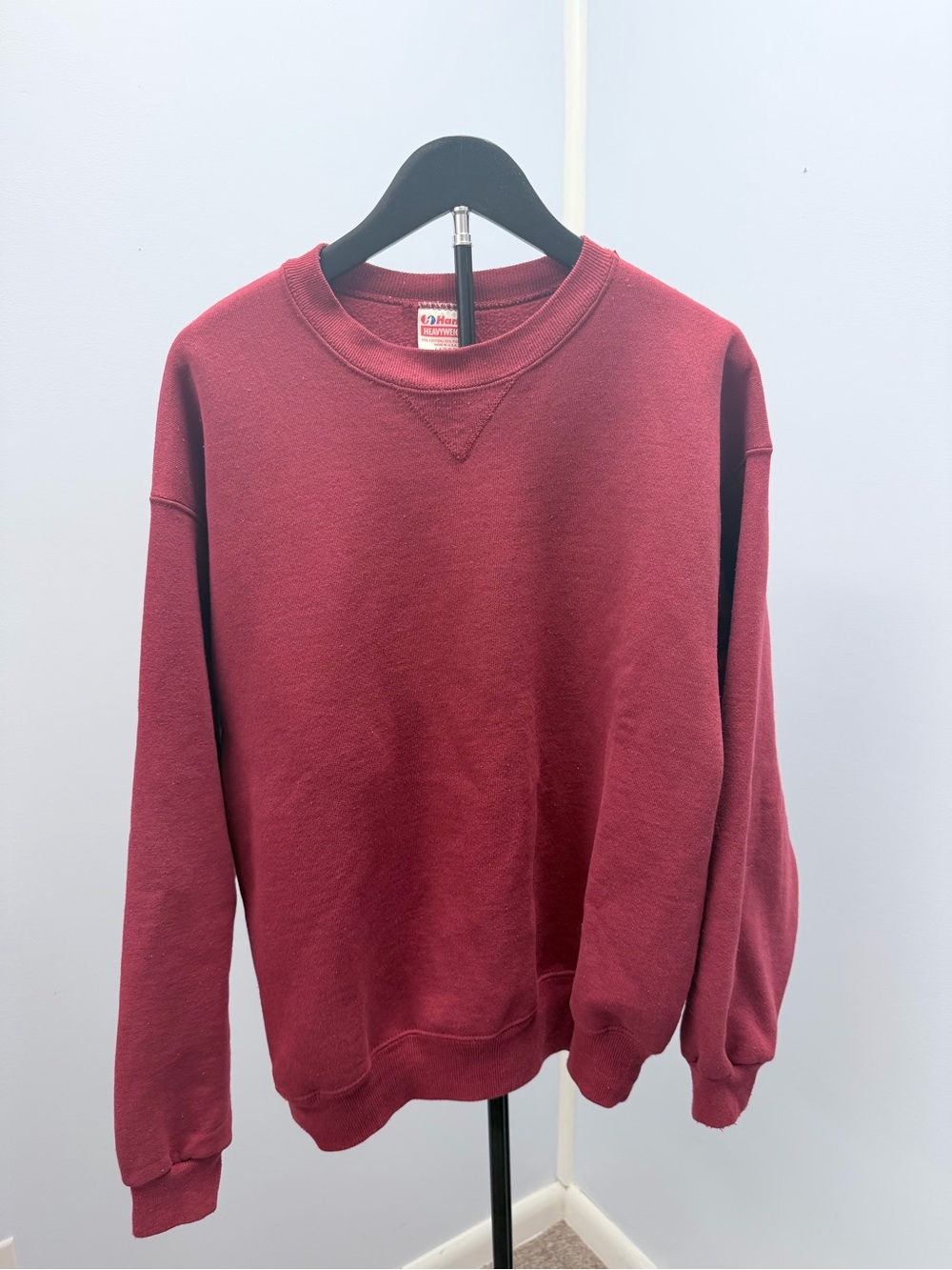 Hanes Men's Crewneck Sweatshirt - Maroon